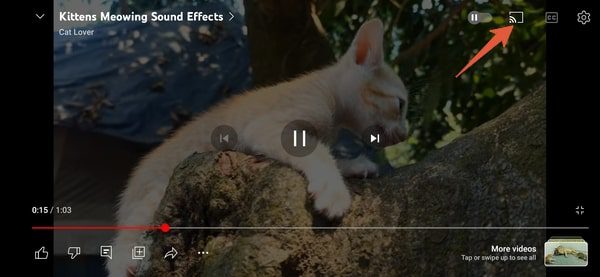 cast Youtube video to TV from Android