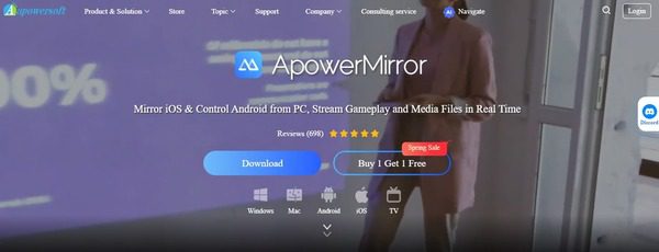 cast Instagram to TV via Apowermirror