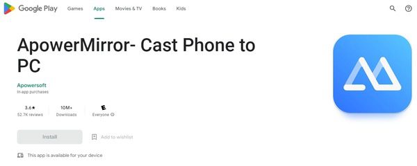 ApowerMirror app