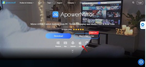 screen mirroring iPad via ApowerMirror