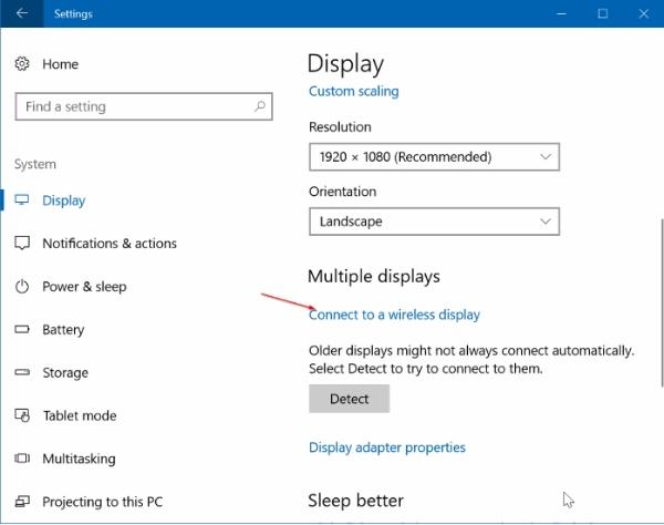 Windows Wireless Display