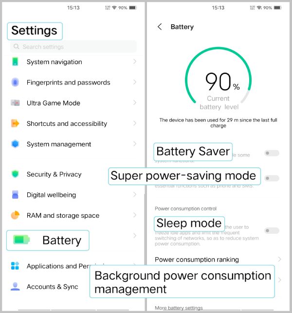 power consumption management