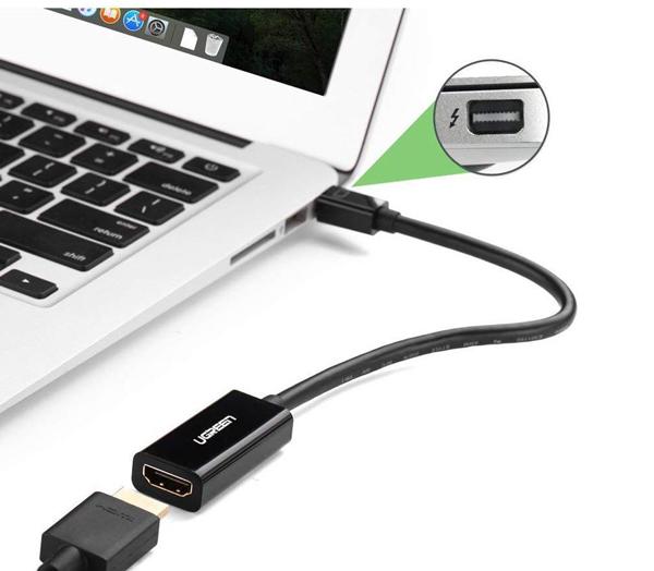 connect the adaptor to the MacBook