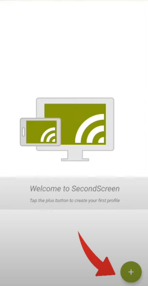 Create a profile on secondscreen