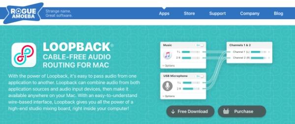 how to share audio on macbook via  loopback