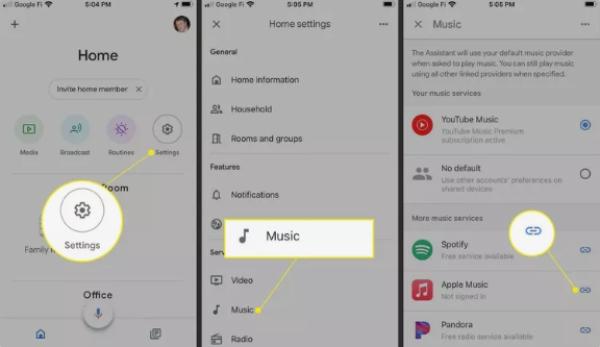 share Apple music on google home