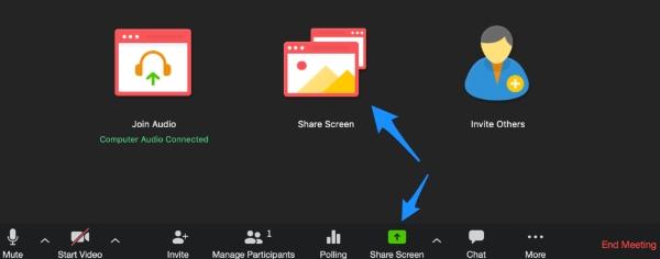 allow share screen Zoom