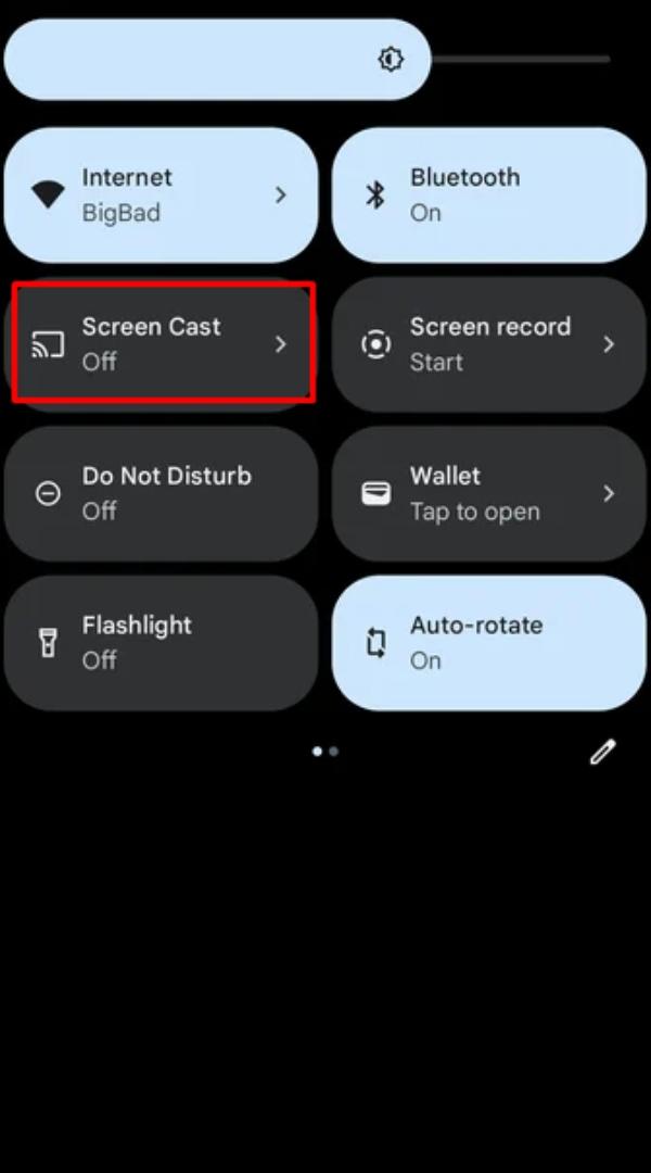 turn on screen cast Pixel to Roku