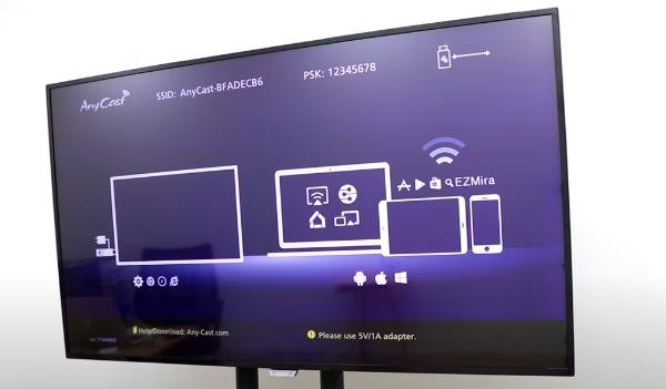 connect anycast to TV