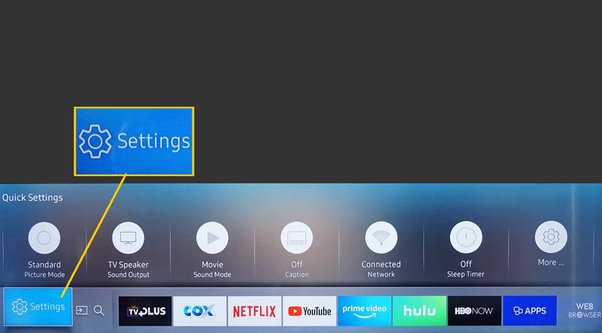 Samsung TV settings