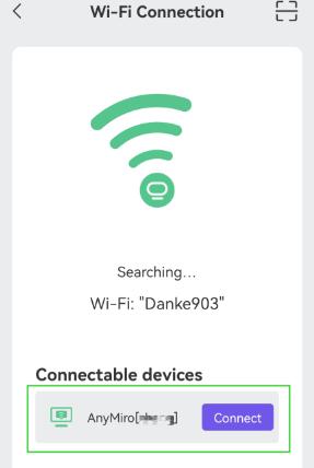 anymirror wifi connection