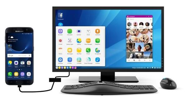 screen mirroring Galaxy via Samsung DeX