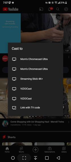 Chromecast name