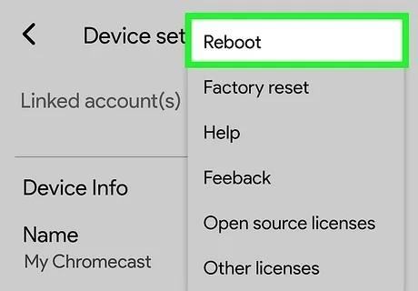 chromecast settings