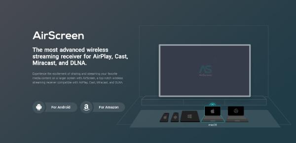 cast to fire TV via airscreen