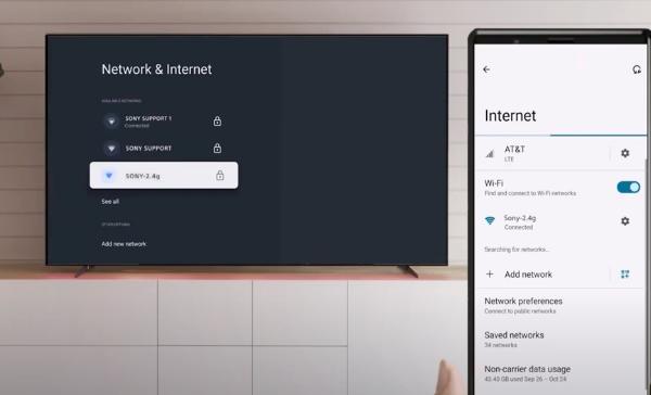 cast-to-Snoy-TV-02 connect to same wifi